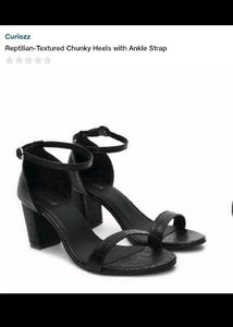 Ankel Black heel for women