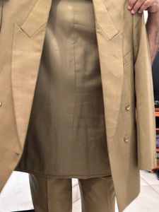 Vintage Men’s Double-Breasted Wool Blend Suit