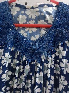 Floral Print Maxi Nightgown