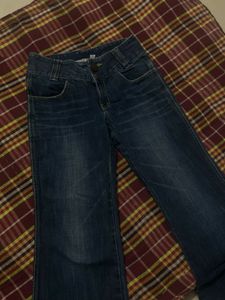Women's Wide-Leg low waisted Denim Jeans