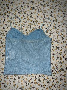 Lace Cami Top - Light Blue