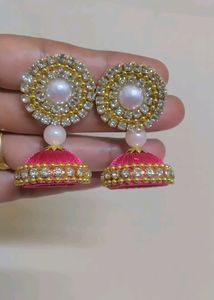 Silk Thread Jhumka ✨