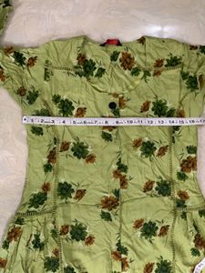 Floral Green Midi Dress