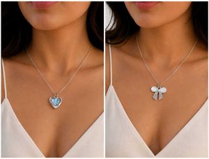 Heart &amp; Bow Pendant Necklaces