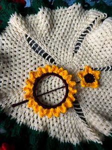 Sunflower hair bun stick 🌻✨