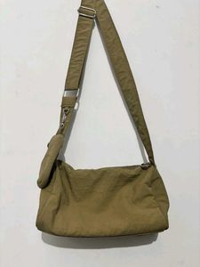 Stylish Cargo Olive Green Crossbody Bag