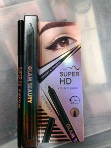Glam Beauty Super HD Black Kajal Eyeliner