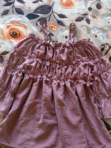 Charming Ruffle Cold Shoulder Top