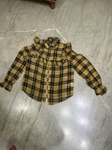 beautiful check georgette shirt