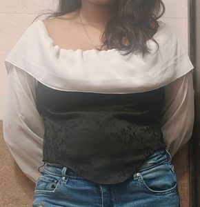 Off Shoulder Ruffle Blouse