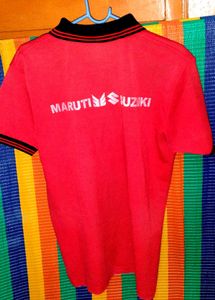 Maruti Suzuki Red Polo T-Shirt