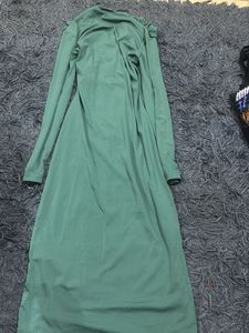 Elegant Green Ruched Midi Dress