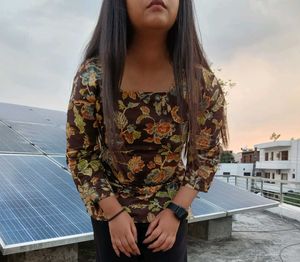 Floral Print Cotton Kurta