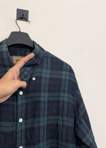 Men's Plaid Button-Up Shirt
