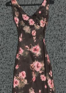 Floral V-Neck Midi Dress
