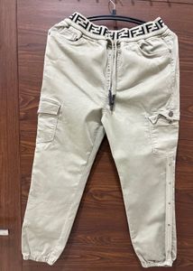Fendi Style Casual Cargo Pants