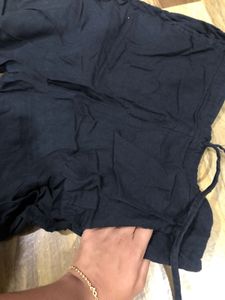 Black cotton pants