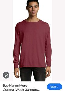 Maroon Long Sleeve Top(unisex)