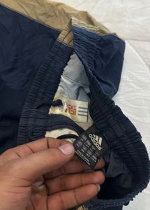 Adidas Navy Blue &amp; Tan Shorts
