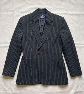 Chic Striped Women’s Formal Coat