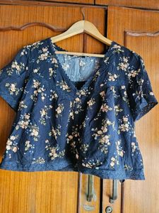Floral Print Dress with Matching Skirt