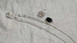 Black Stone Jewelry Set