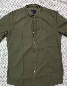 Allen Solly Men's Olive Green Shirt