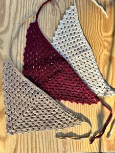 Crochet mesh bandana