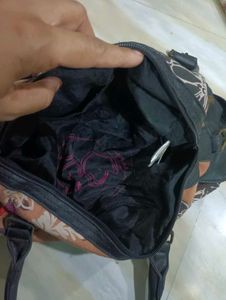 Desigual Vibrant Floral Print Satchel Bag