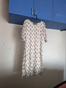 White Printed Kurta