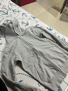 Grey Zip-Up Hoodie