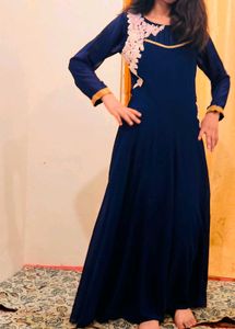Elegant Navy Blue Maxi Dress