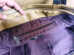 Spacious Olive Pure Leather Tote Bag