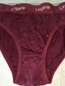 Women's Burgundy Briefs