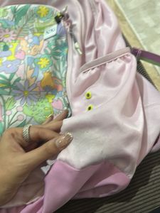 Cute Pink Floral Backpack