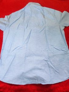 Men's Blue Short Sleeve Shirt