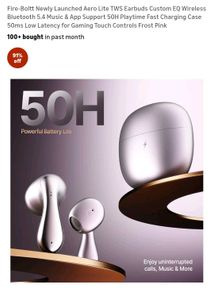 Fireboltt's Aero lite TWS Earbuds - Frost pink