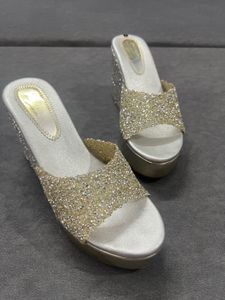 Sparkly Wedge Heels