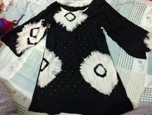 Black & White Tie-Dye dress