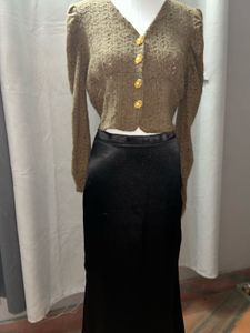 Vintage Inspired Cropped Cardigan Top
