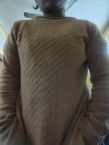 Cozy Brown Knit Sweater