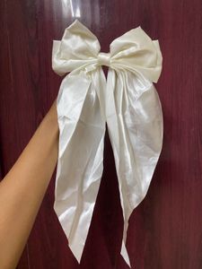 Elegant Satin Bow Hair Clip