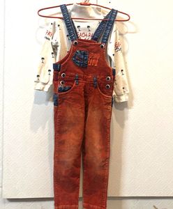 Cute Kids Denim Overalls