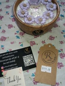Floral Candle Set Of 2