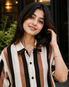 Retro Striped Button-Up Shirt