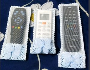 "Stylish Cotton Remote Cover Combo - Set of 3"