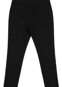 Chic Black Pants/jeggings with Embellished Pockets