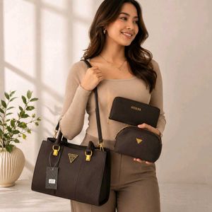 GUESS12A QUALITY 3PC COMBO  HANDBAG WITHOUT BOX