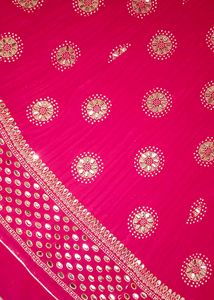 Vibrant Pink rajputi poshak