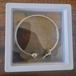 Silver Butterfly Bangle Bracelet